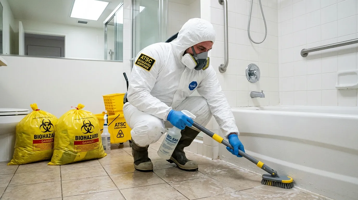 Decontamination equipment deployed for Blood Cleanup in Mountain Top